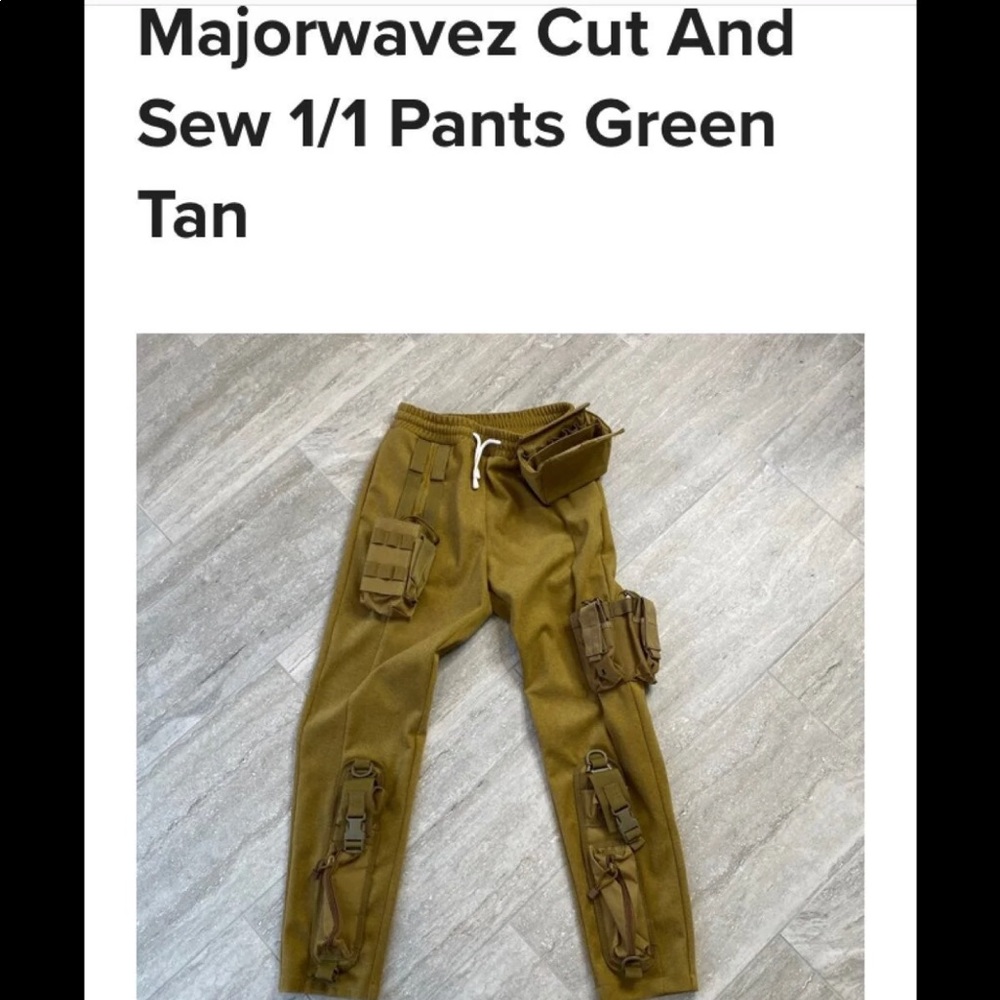 Vintage wavez tan customized pants